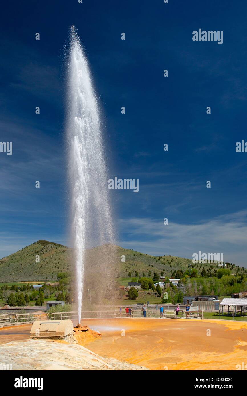 Geyser, Geyser Park, Soda Springs, Idaho Stock Photo Alamy