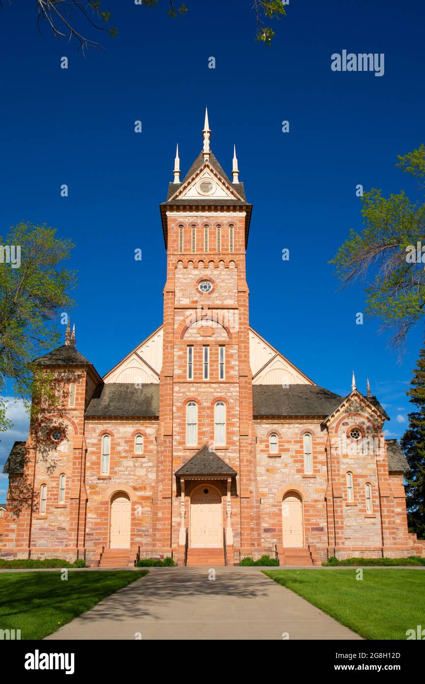 Paris Tabernacle, Paris, Idaho Stock Photo