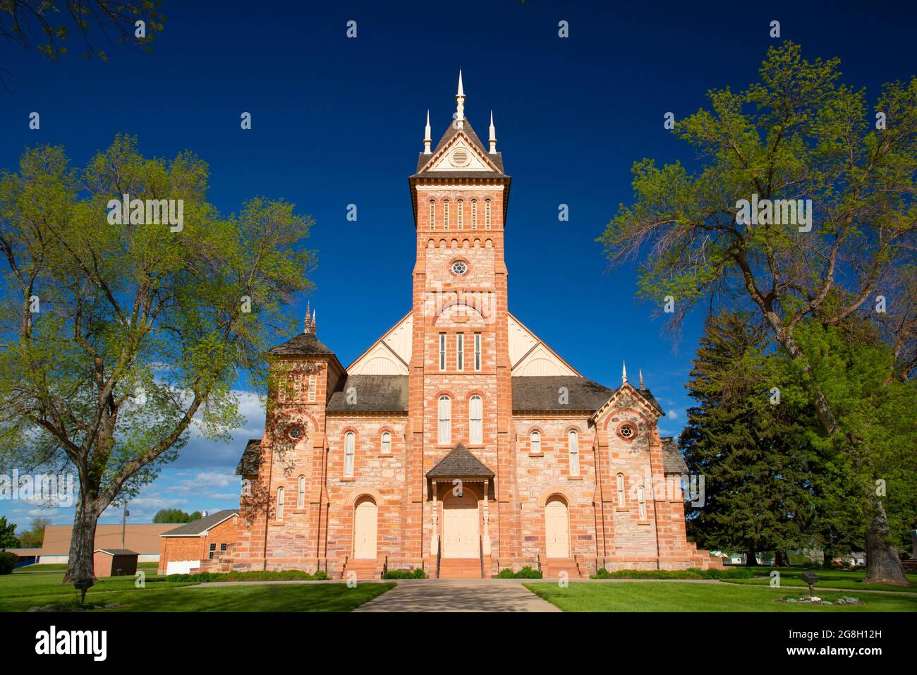 Paris Tabernacle, Paris, Idaho Stock Photo