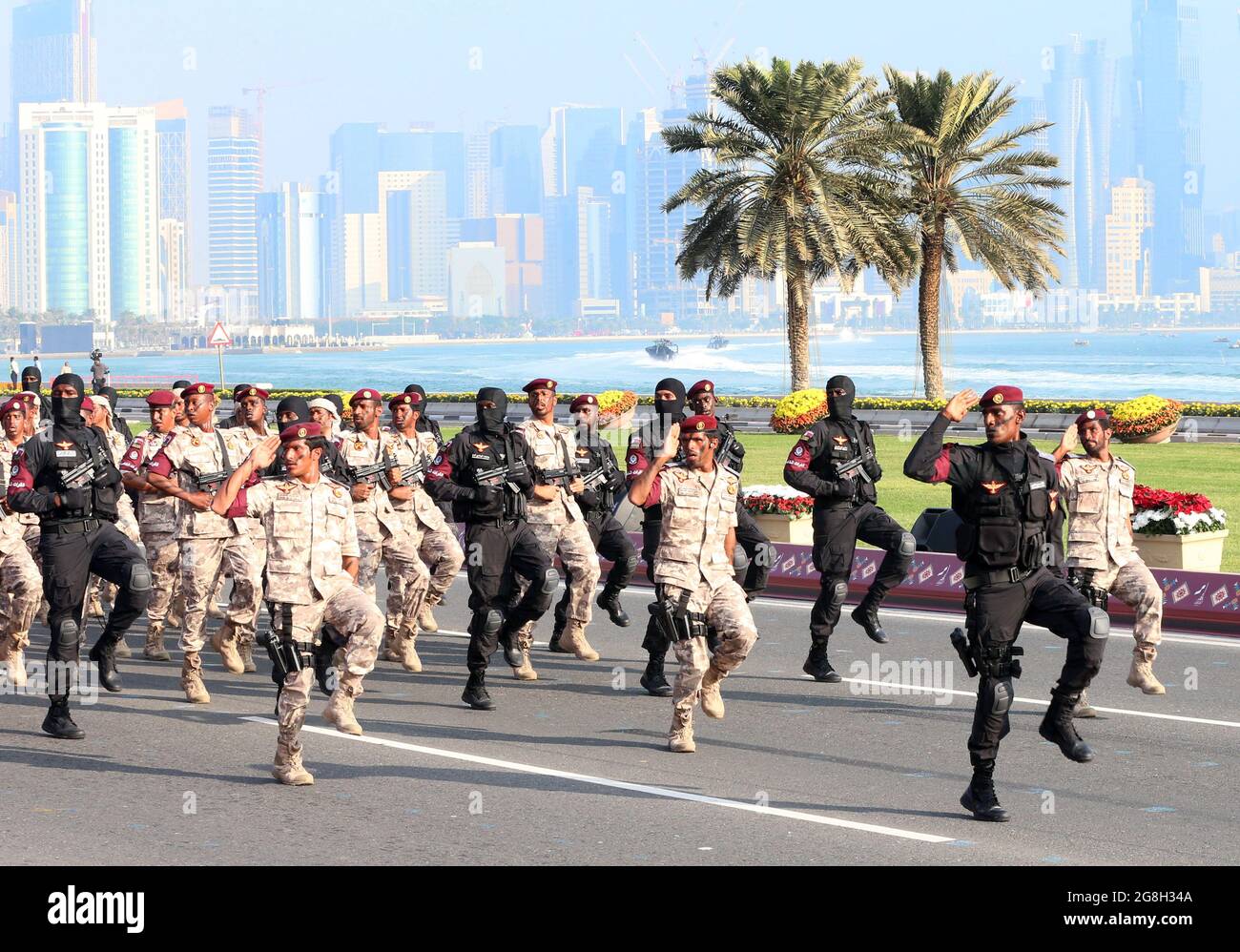 Qatar national day celebration Stock Photo Alamy