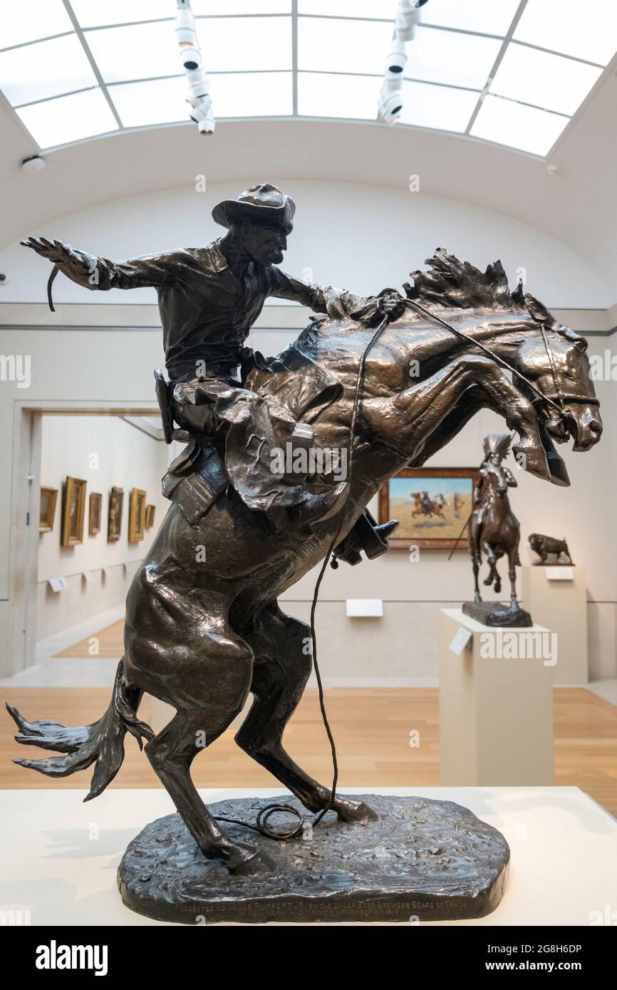 Frederic remington the cowboy hi-res stock photography and images