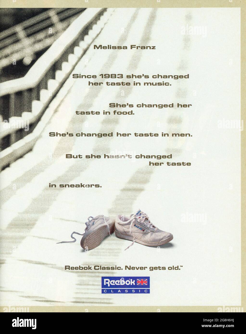 Reebok ad hi-res photography images - Alamy