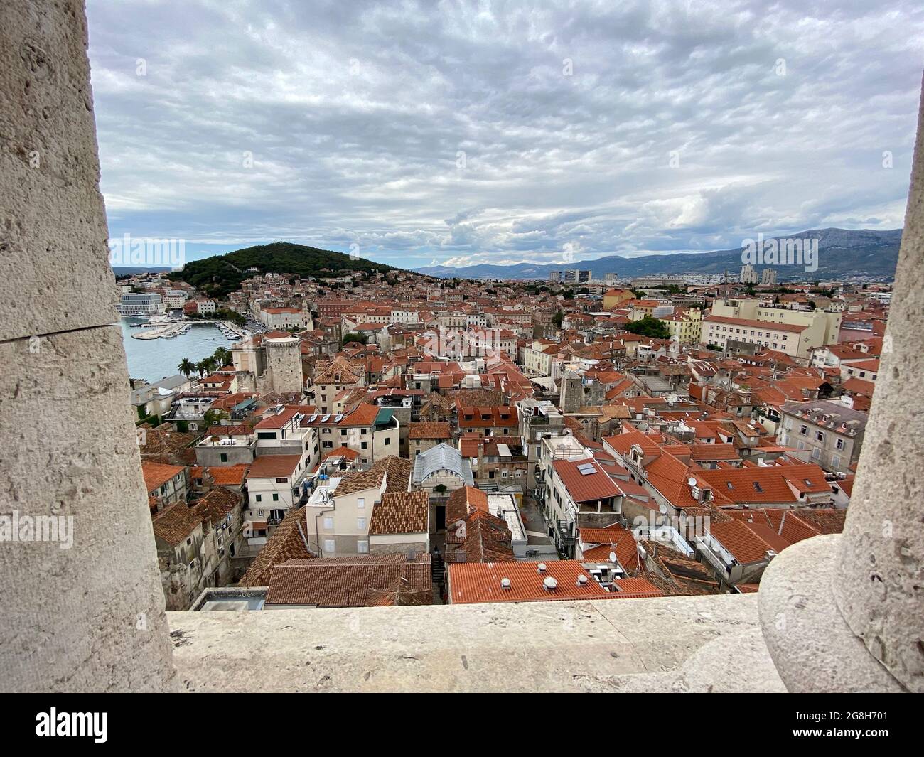 Sveti Duje belltower, Split, Croatia Stock Photo
