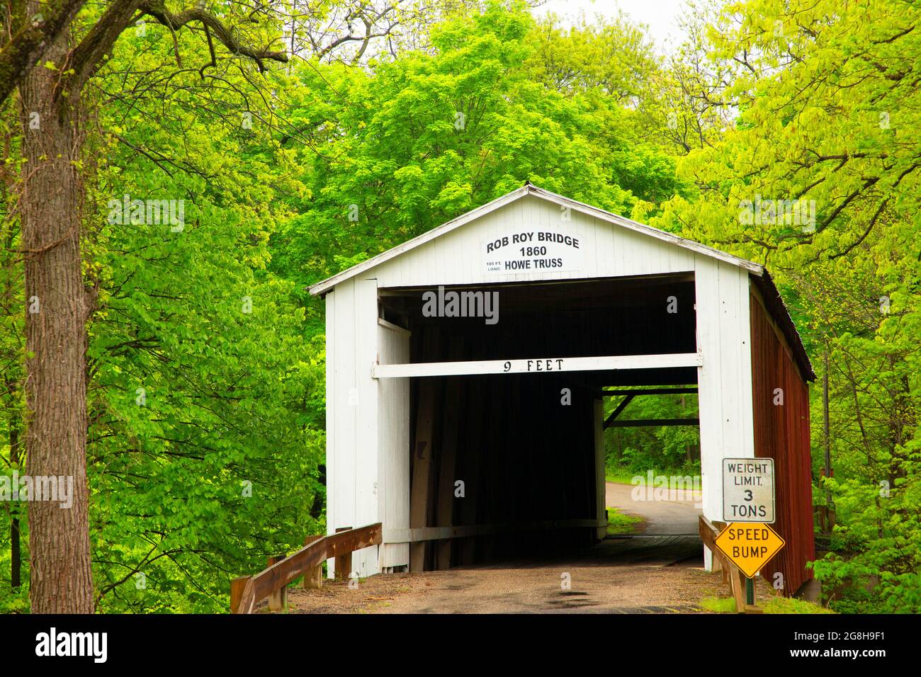 Rob Roy Covered Bridge, Fountain County, Indiana Stock Photo Alamy