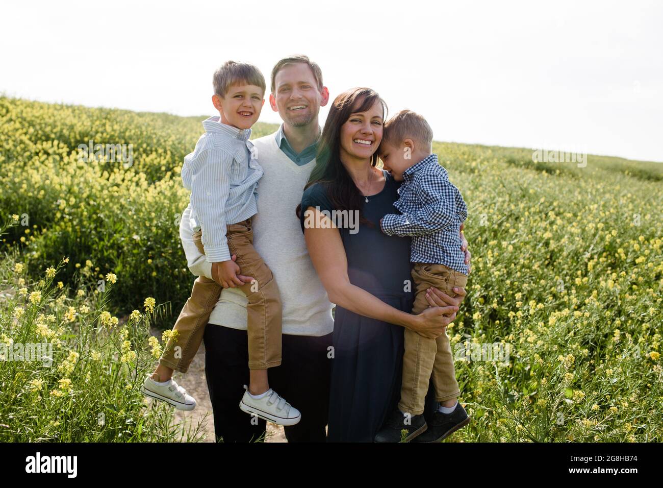 Boys in wildflowers hi-res stock photography and images - Alamy
