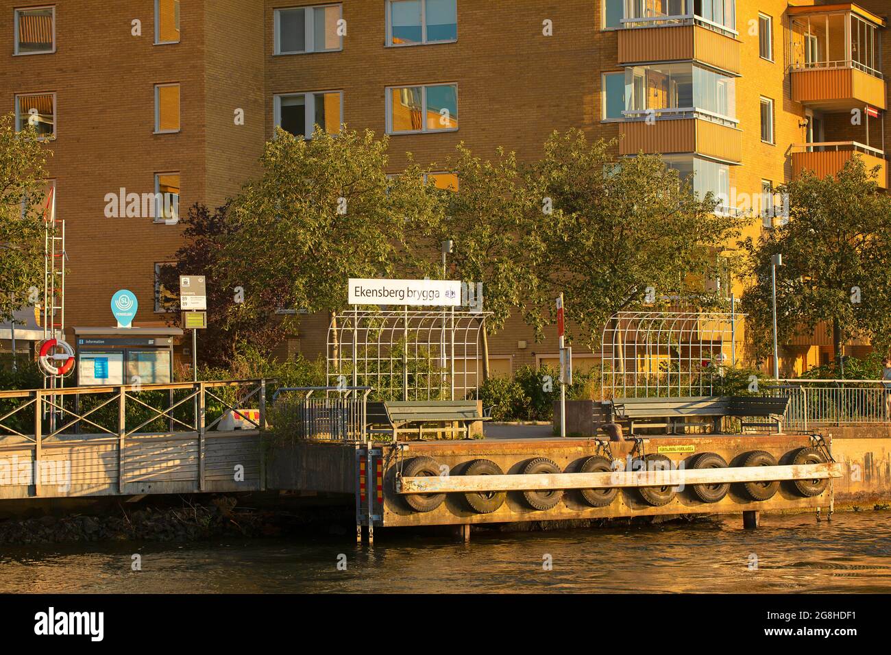 Ekensberg jetty, Stockholm Stock Photo