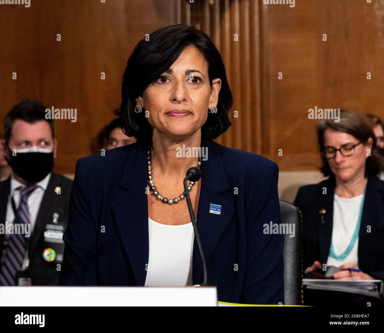 Washington, U.S. 20th July, 2021. July 20, 2021 - Washington, DC, United States: Dr. Rochelle Walensky, Director of the Centers for Disease Control and Prevention, at a hearing of the Senate Health, Education, Labor, and Pensions Committee. (Photo by Michael Brochstein/Sipa USA) Credit: Sipa USA/Alamy Live News Stock Photo