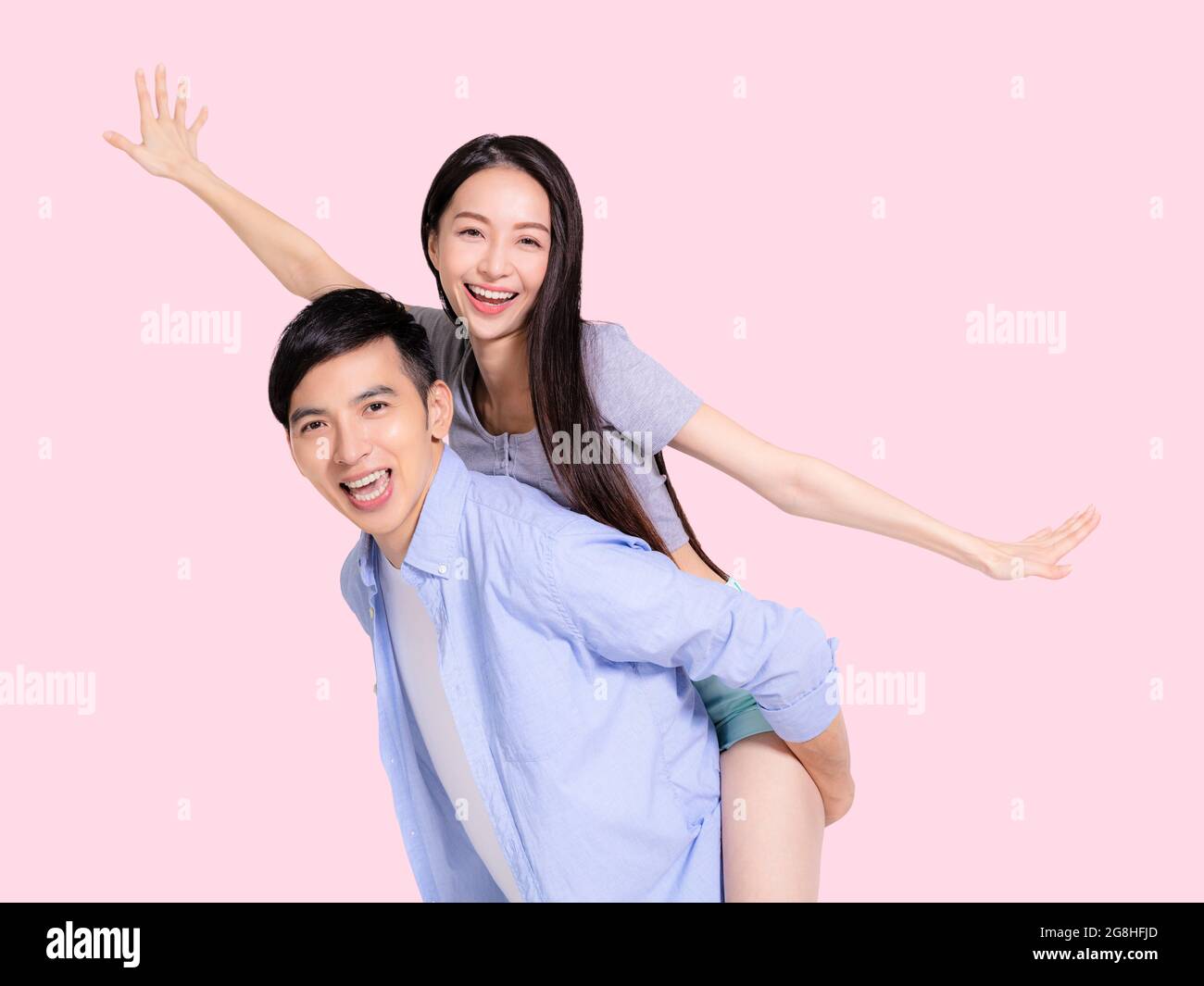 Beautiful man woman joy smile hi-res stock photography and images - Alamy