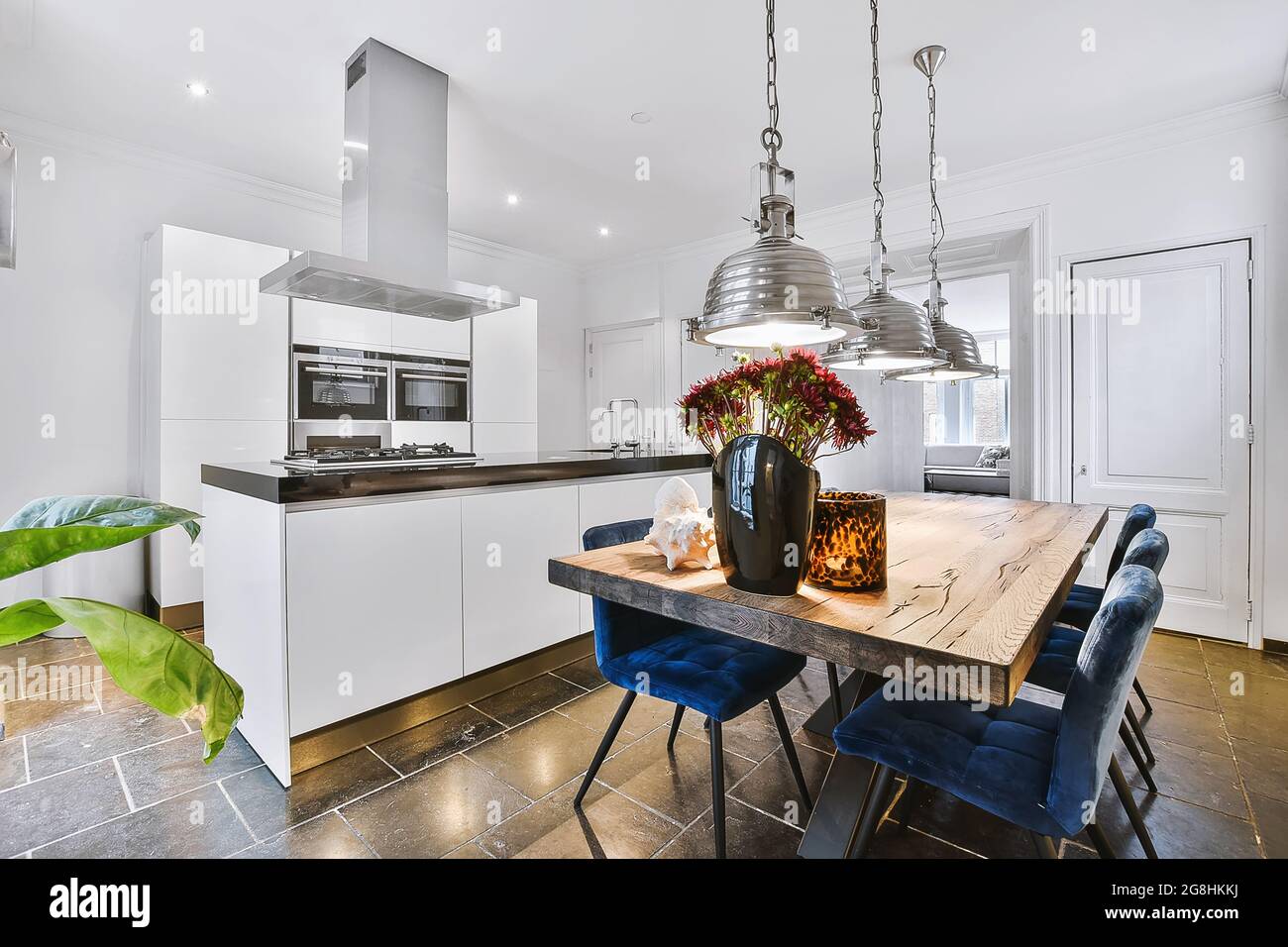 Luxury and beautiful dining room interior design Stock Photo - Alamy
