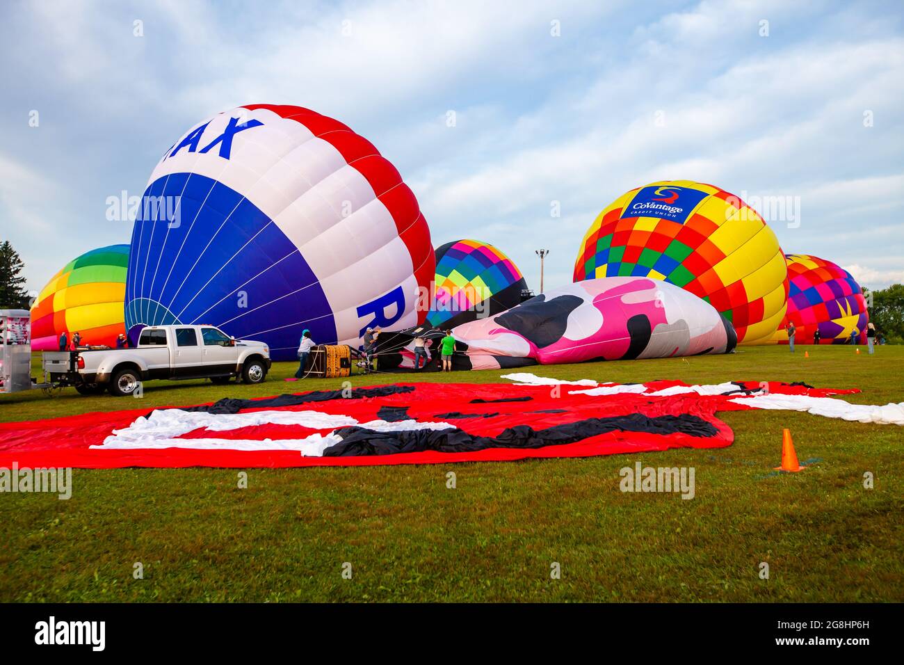 Marathon County, Wisconsin, USA, July 10, 2021, Taste N Glow Balloon