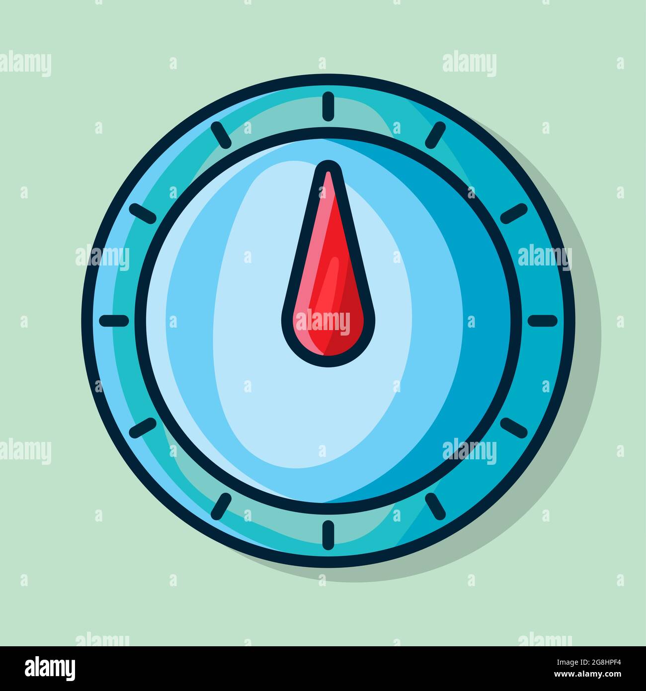 analog kitchen timer isolated vector illustration in flat style Stock ... Circuit Diagram