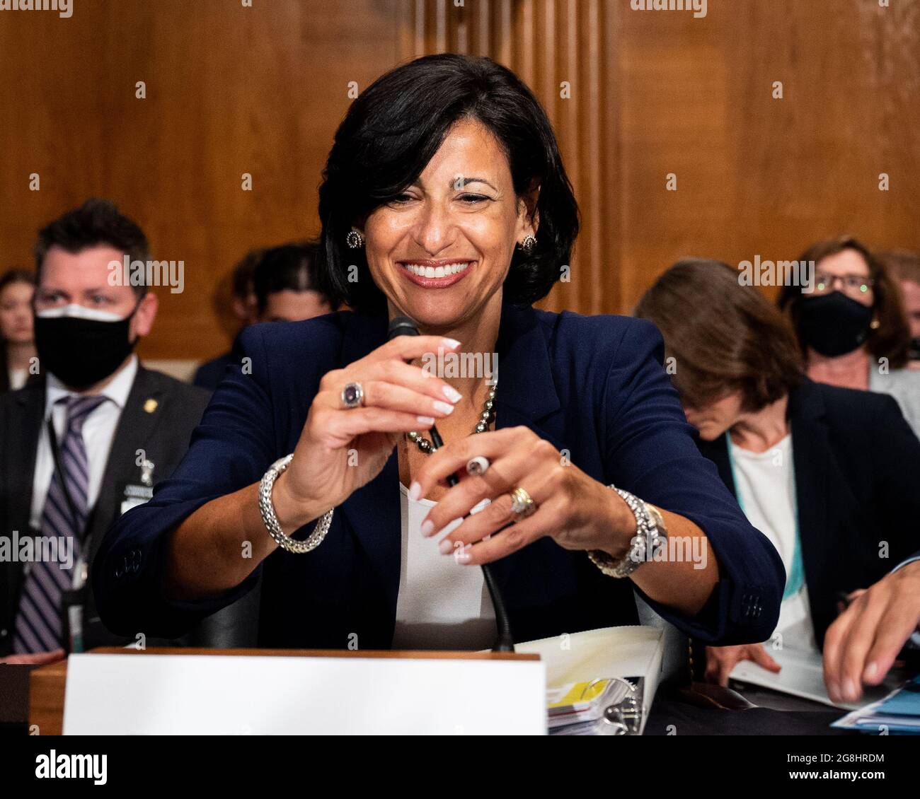 Washington, United States. 20th July, 2021. Dr. Rochelle Walensky, Director of the Centers for Disease Control and Prevention attends a hearing of the Senate Health, Education, Labor, and Pensions Committee. Credit: SOPA Images Limited/Alamy Live News Stock Photo