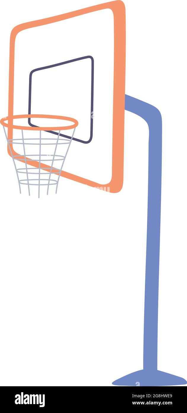 basketball board with hoop Stock Vector