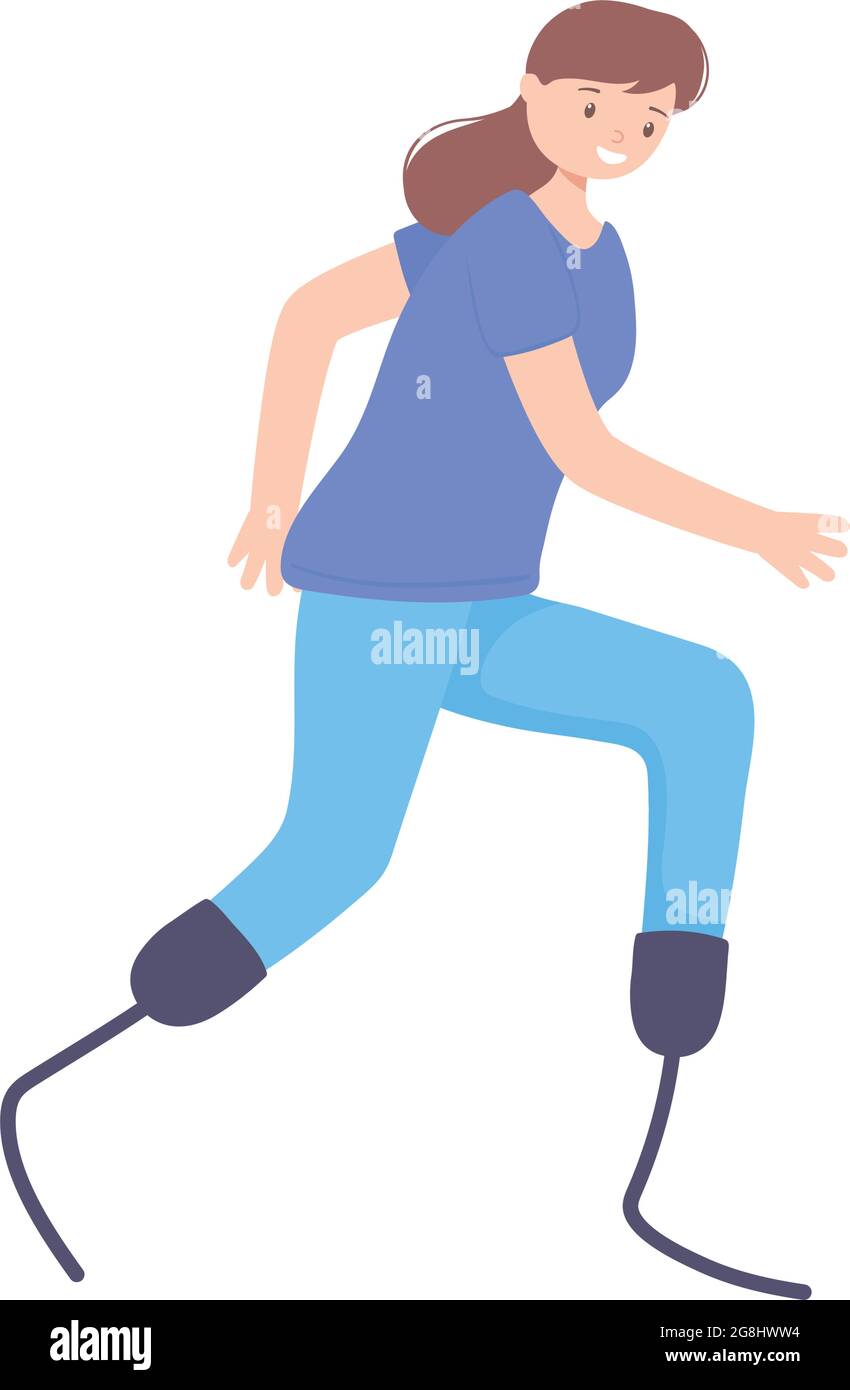 happy girl running Stock Vector Image & Art - Alamy