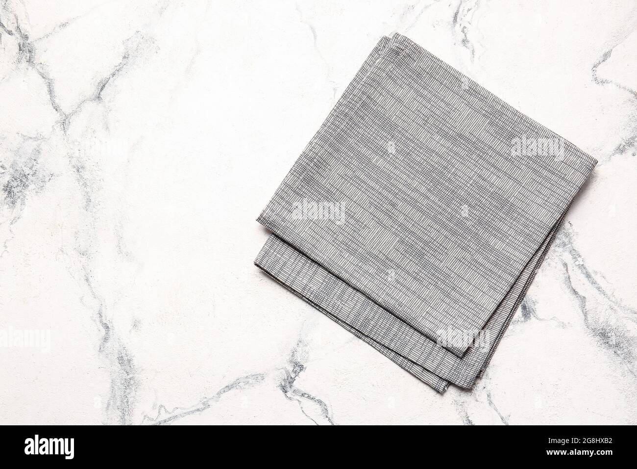 Fabric napkins on light background Stock Photo