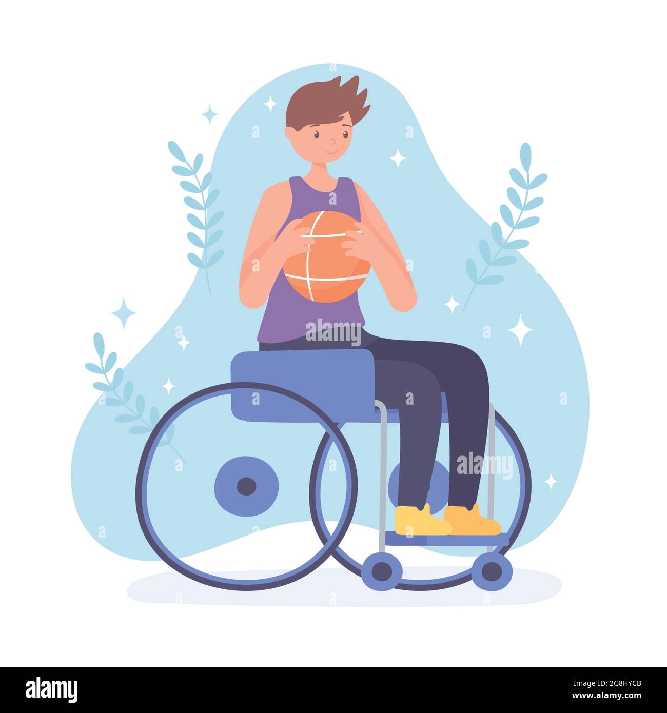 cute boy in wheelchair Stock Vector Image & Art - Alamy