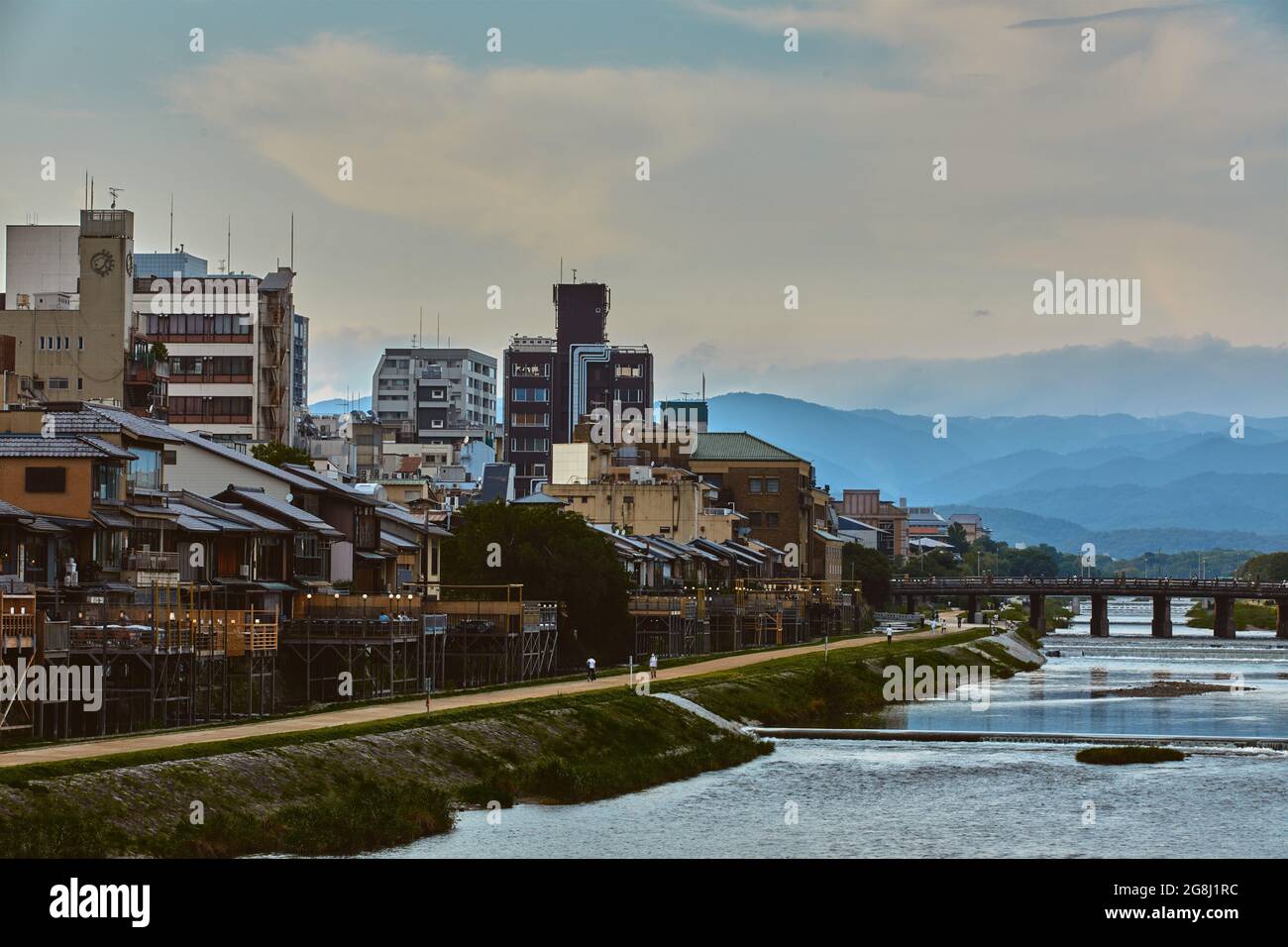 Dusk in Kyoto Stock Photo