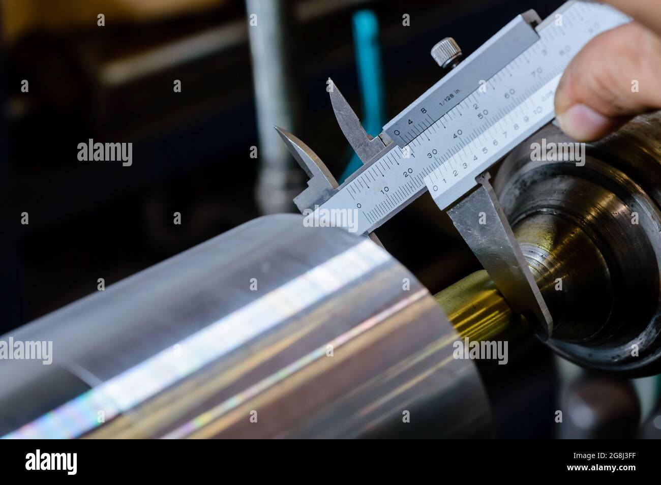 industrial diameter measurement Stock Photo Alamy
