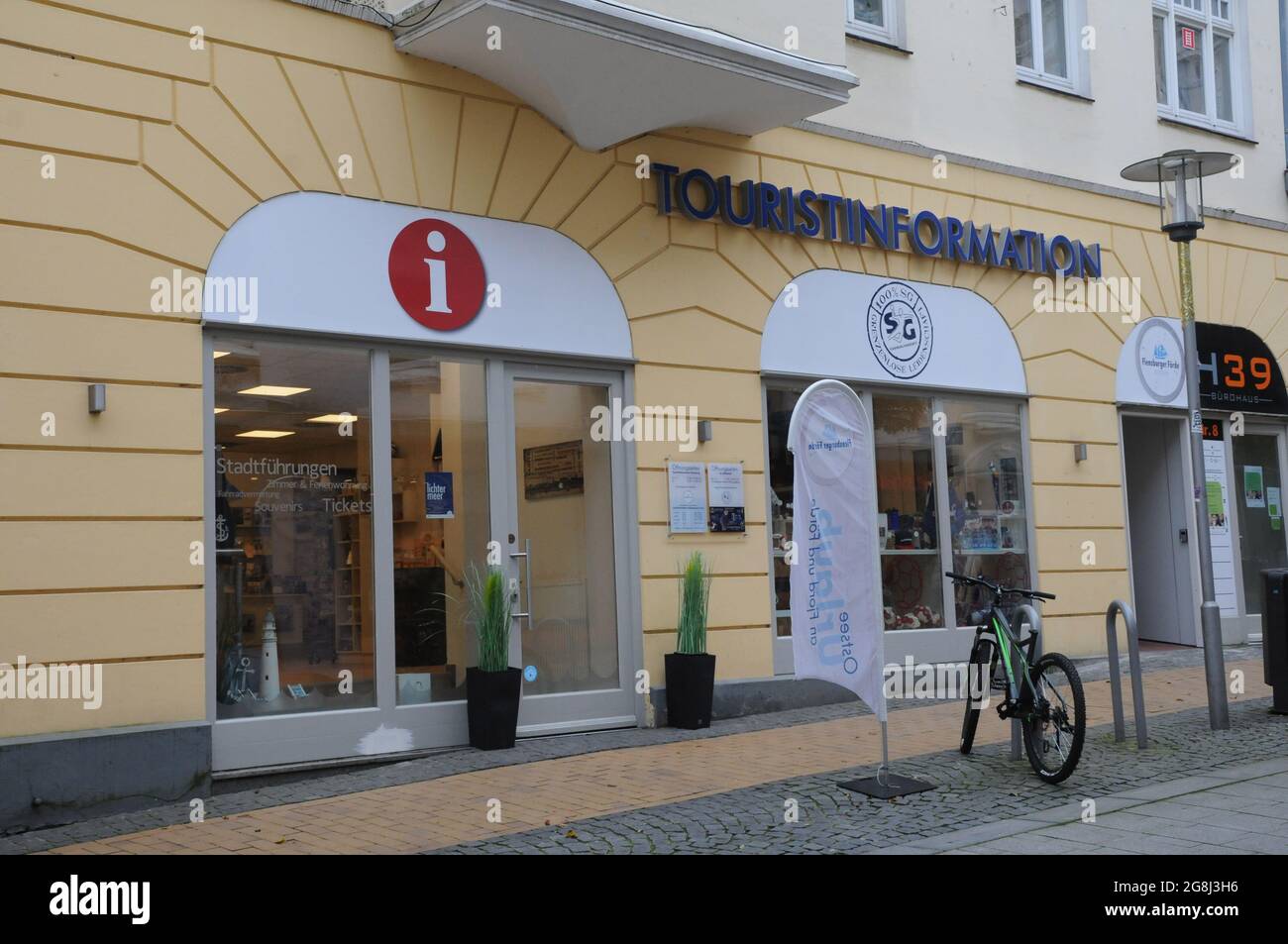 Flensburg/Schleswig-Holstein/Germany. 05. October 2018..Touristinformtion office in Flensburg Germany . . (Photo. .Francis Joseph Dean / Deanpictures. Stock Photo