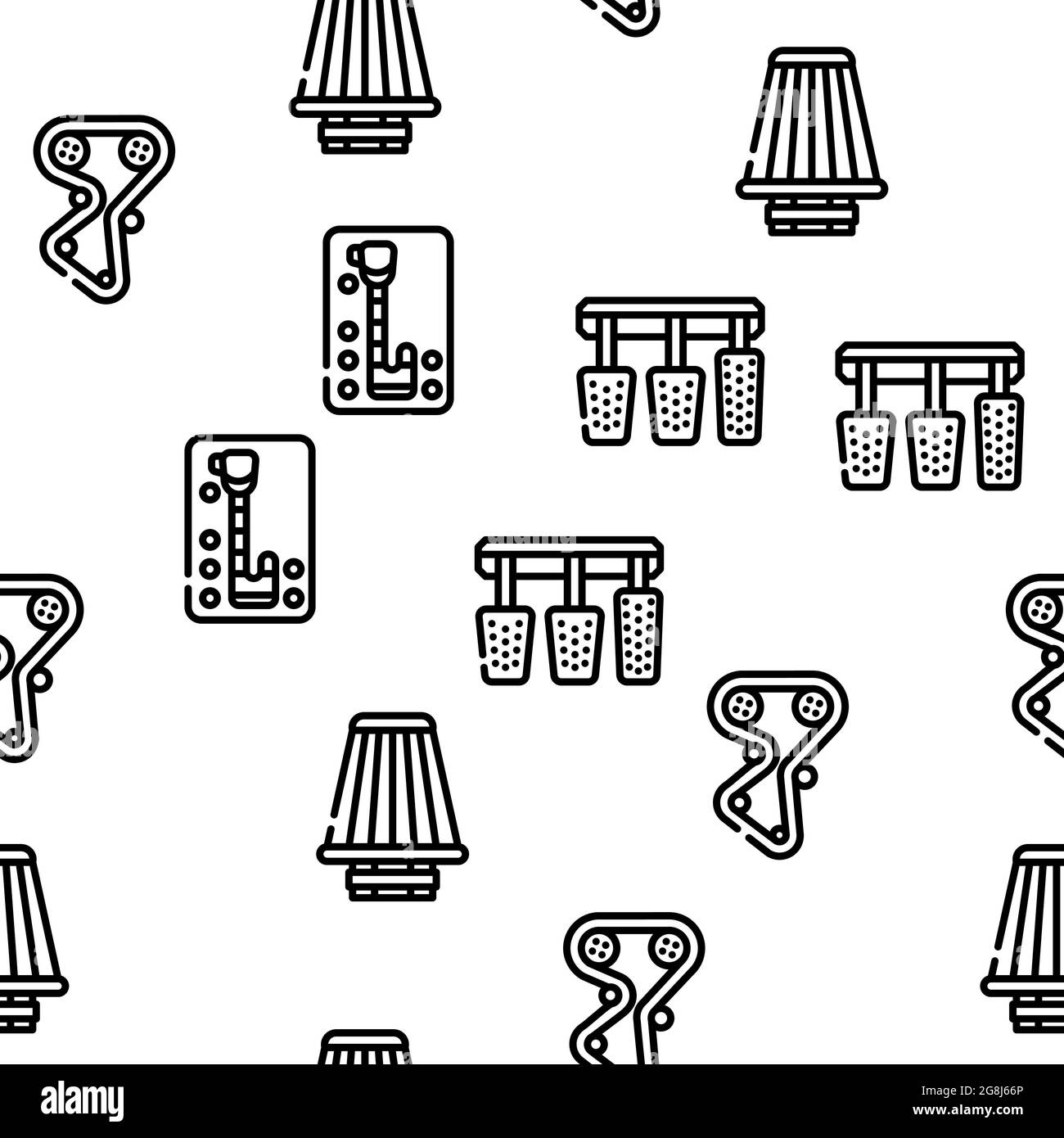 Car Vehicle Details Vector Seamless Pattern Stock Vector Image & Art