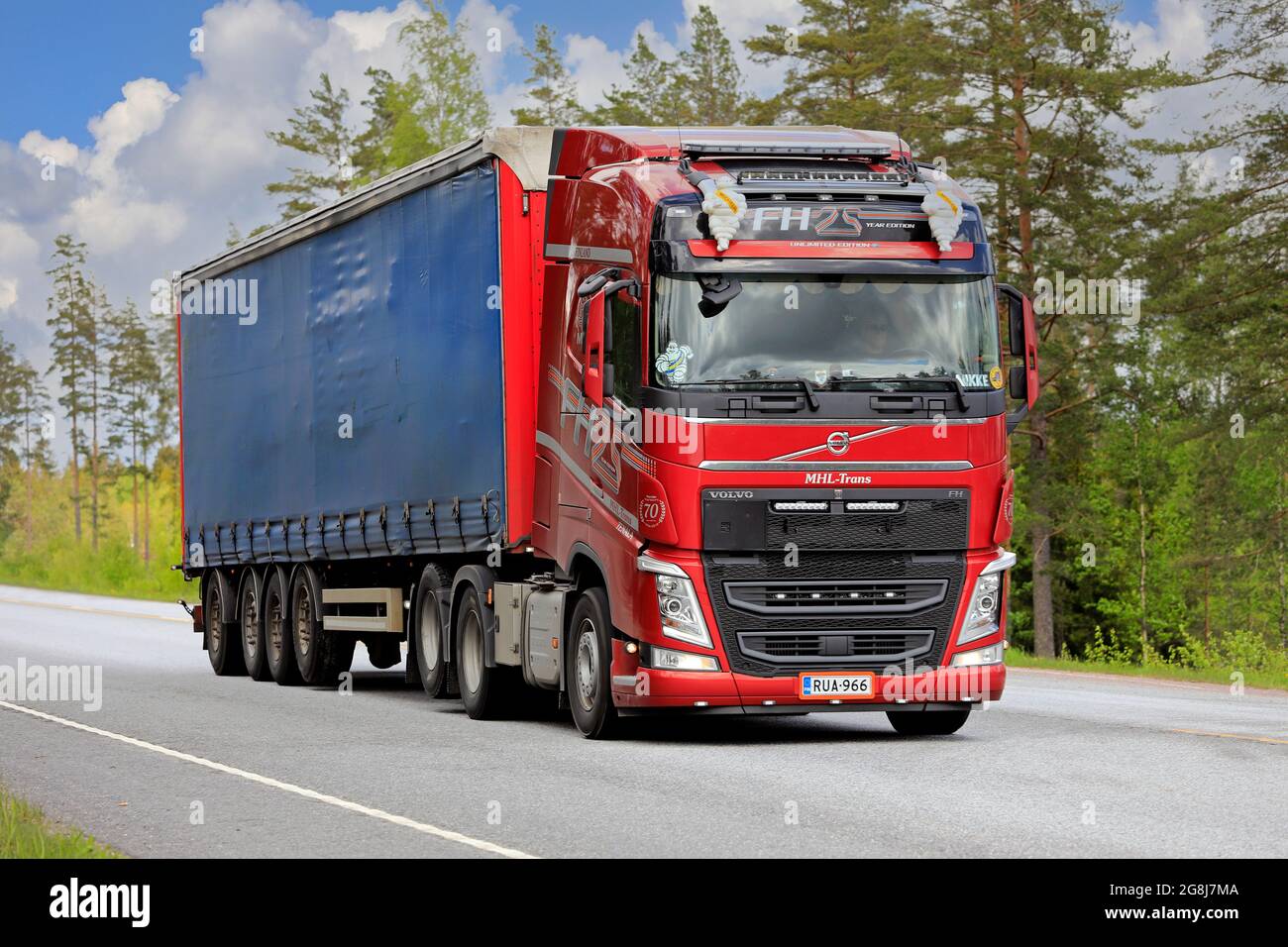 Red Volvo FH 25 Years Anniversary Edition truck of MHL-Trans