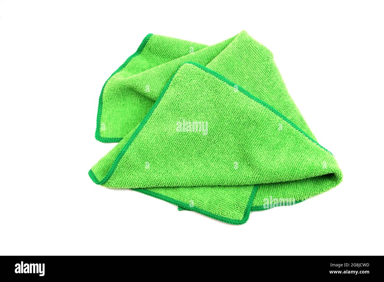 Dust remover micro fiber fabric isolate on white background Stock Photo