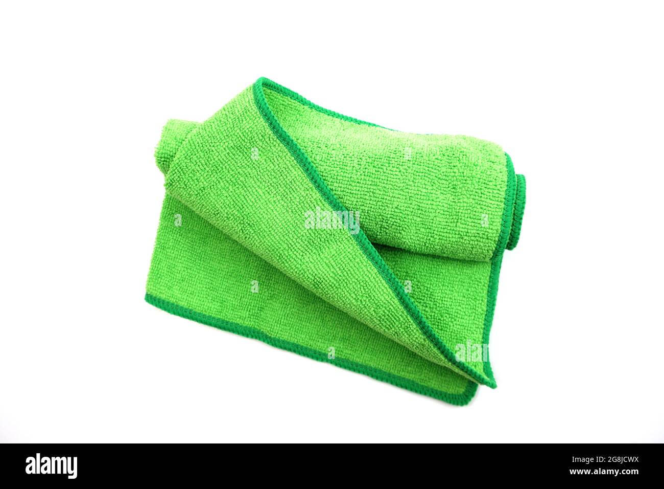 Dust remover micro fiber fabric isolate on white background Stock Photo