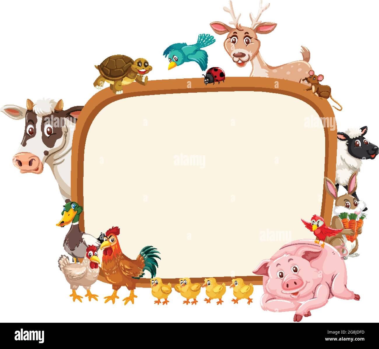 Farm animals baby sheep lambs Stock Vector Images - Alamy
