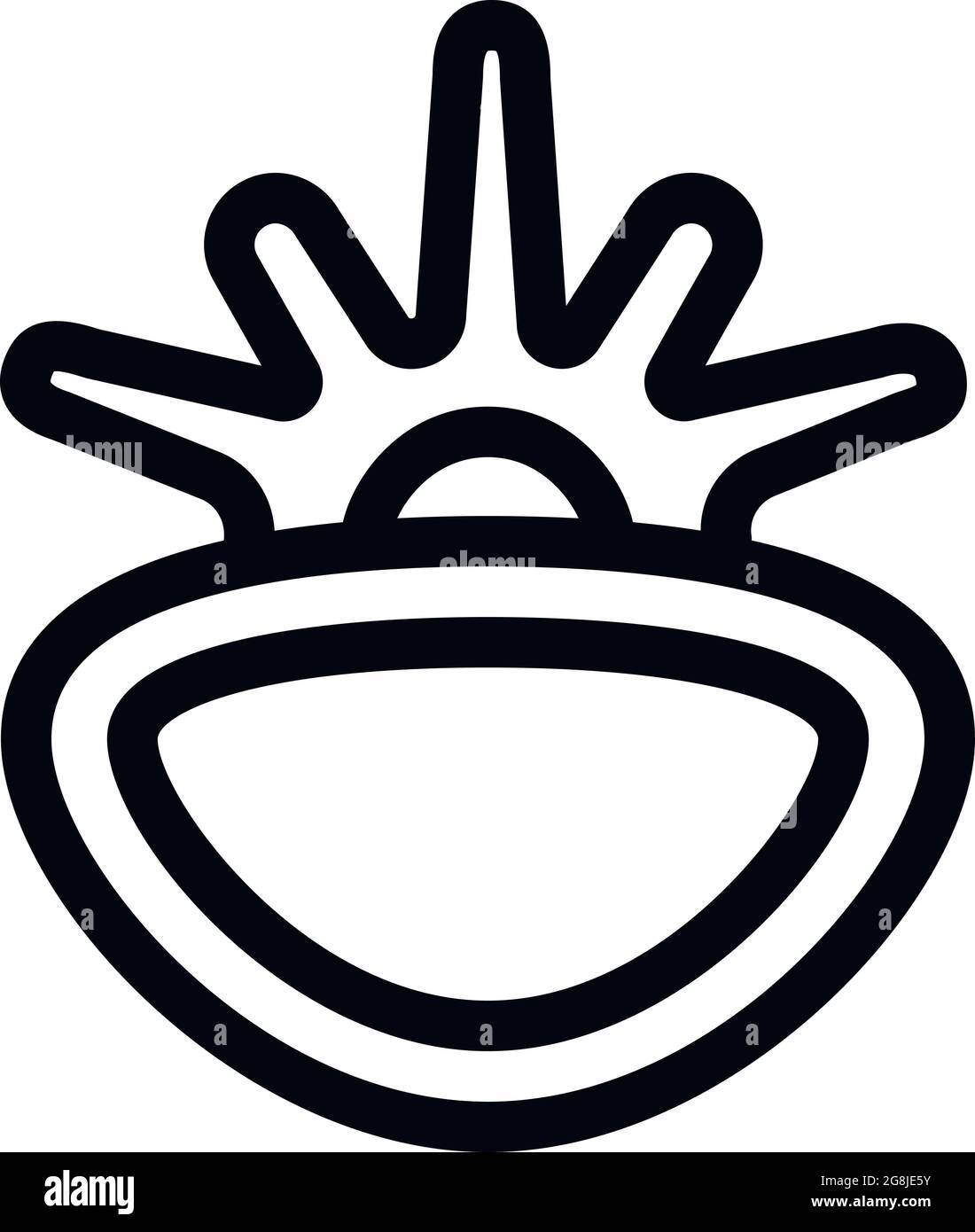 Spine section icon. Outline spine section vector icon for web design ...