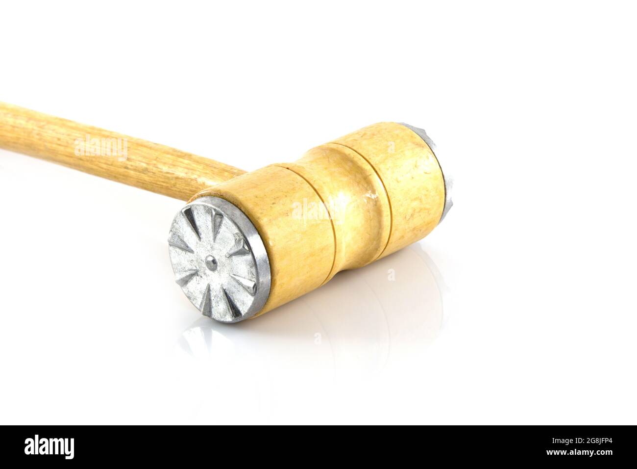 Wood Hammers use for made Meat steak Stock Photo Alamy