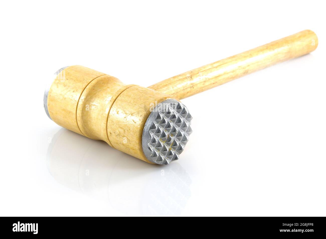 Wood Hammers use for made Meat steak Stock Photo Alamy