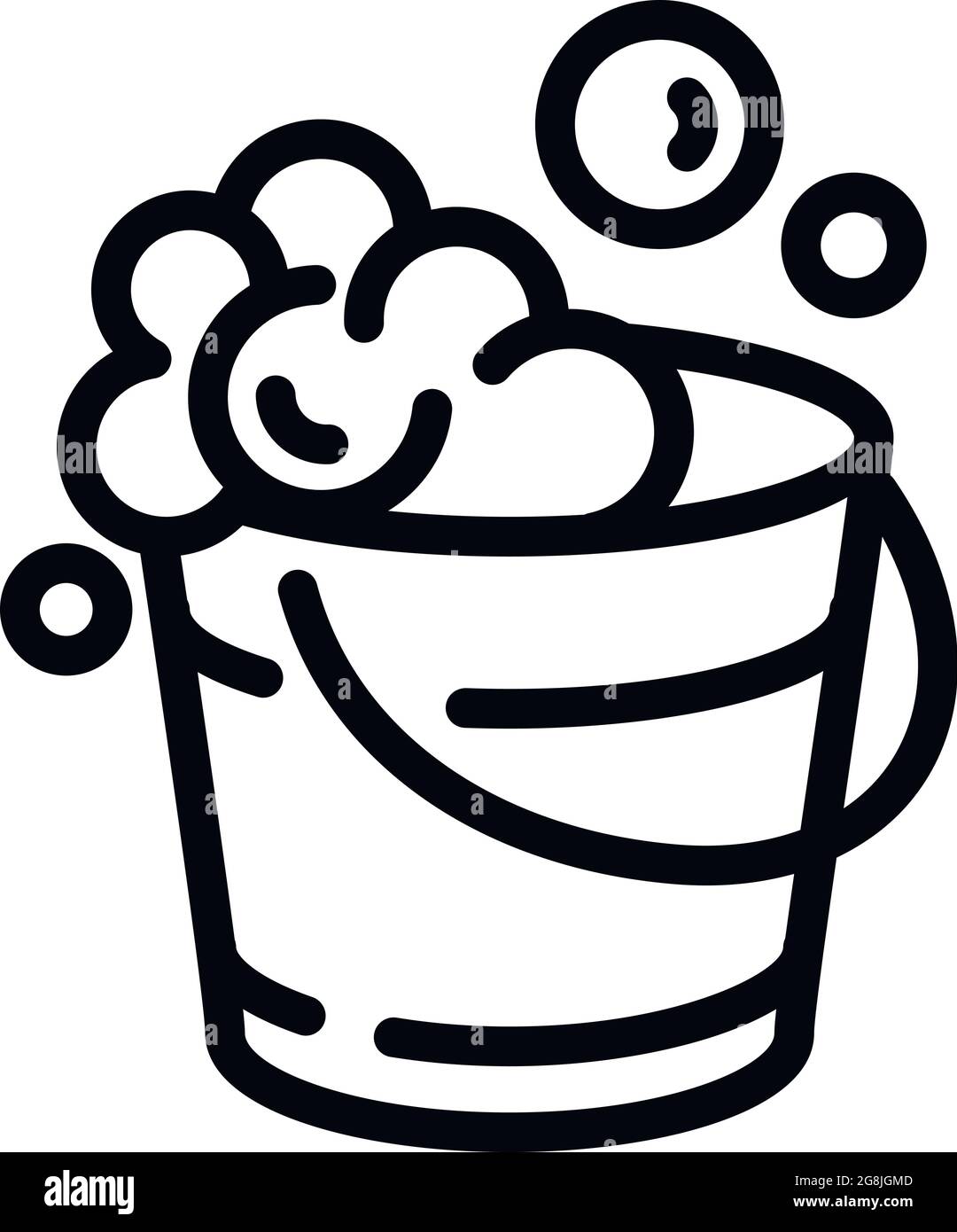 Car wash bucket icon, outline style 14364532 Vector Art at Vecteezy