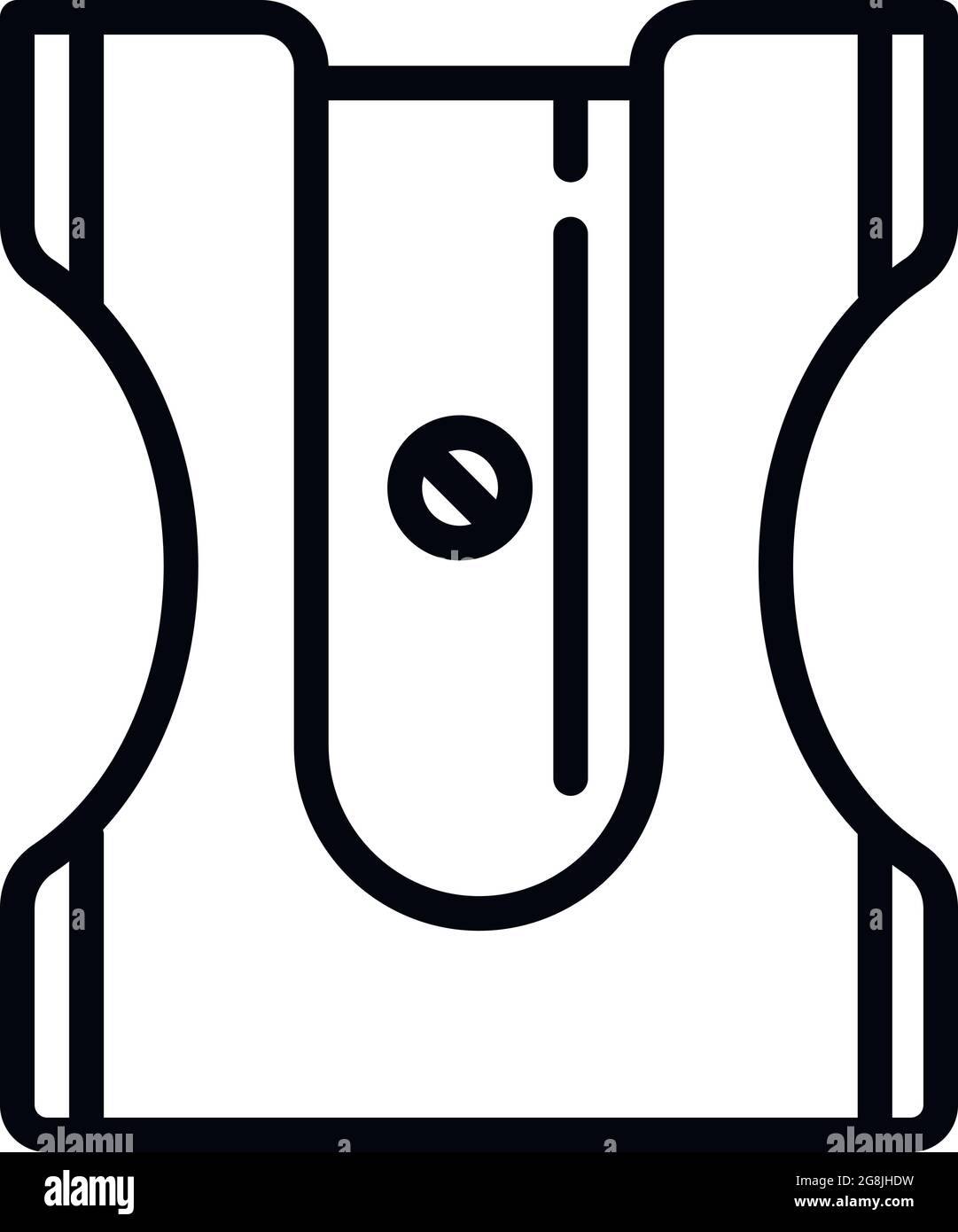 School sharpener icon. Outline school sharpener vector icon for web ...