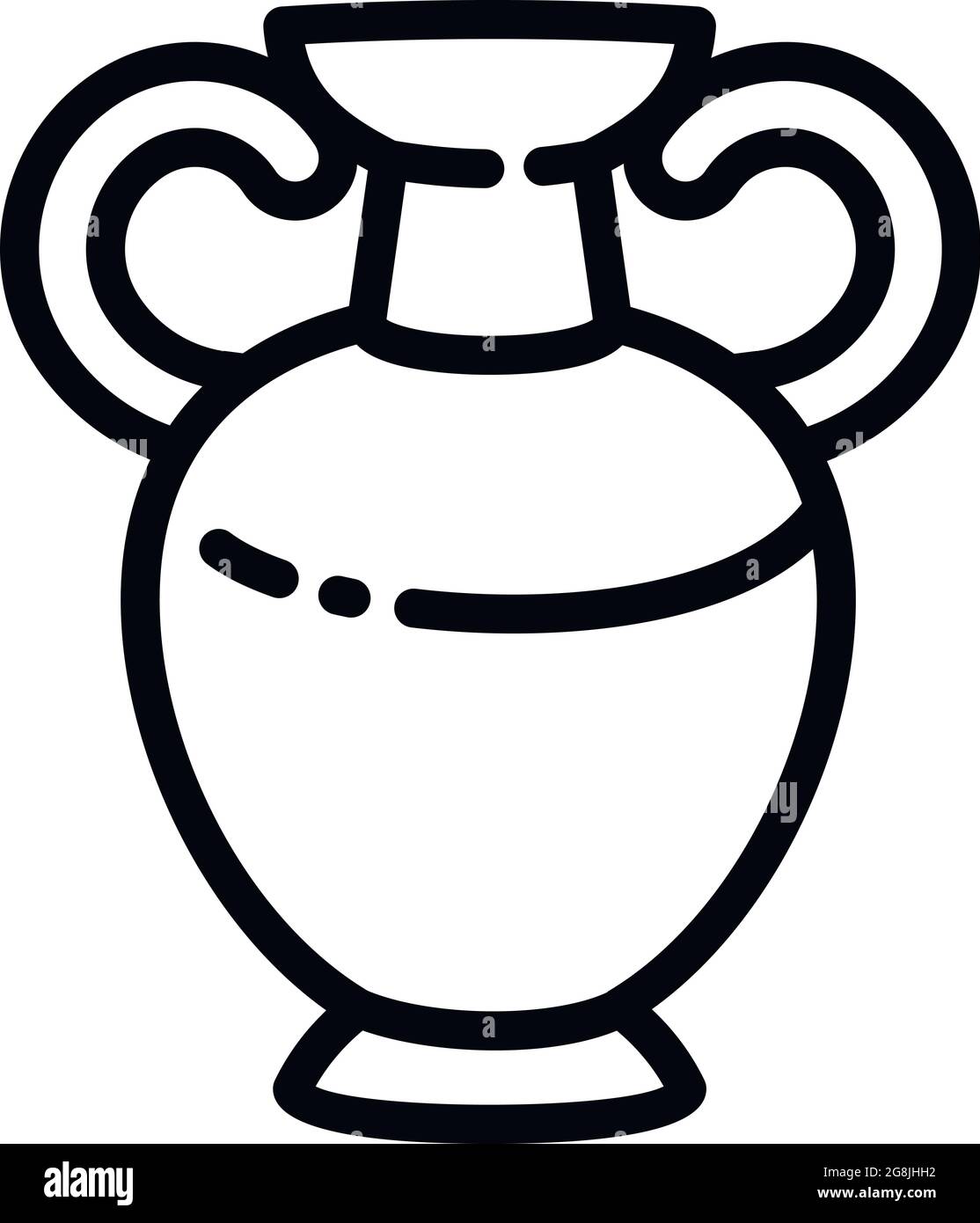 Ancient vase icon. Outline ancient vase vector icon for web design ...