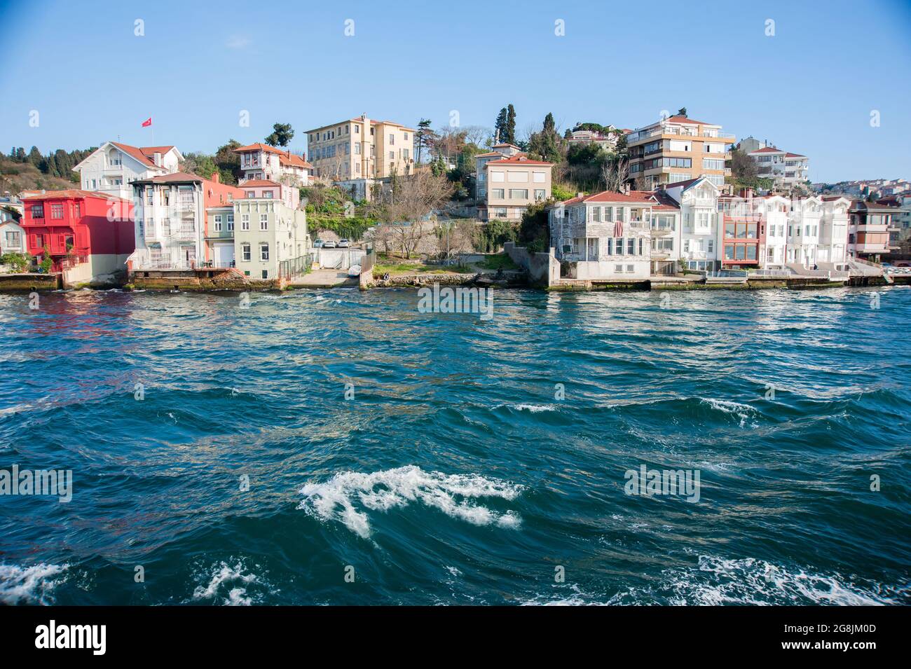 Old houses in the Bosphorus Stock Photo