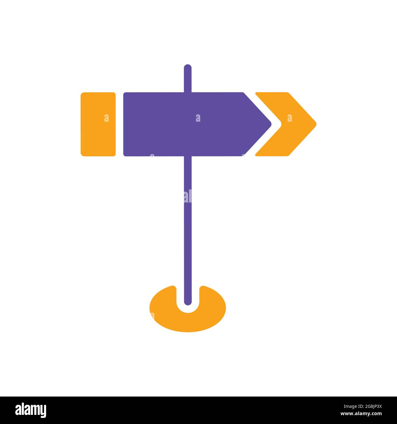 Signpost vector glyph icon. Navigation sign. Graph symbol for travel ...