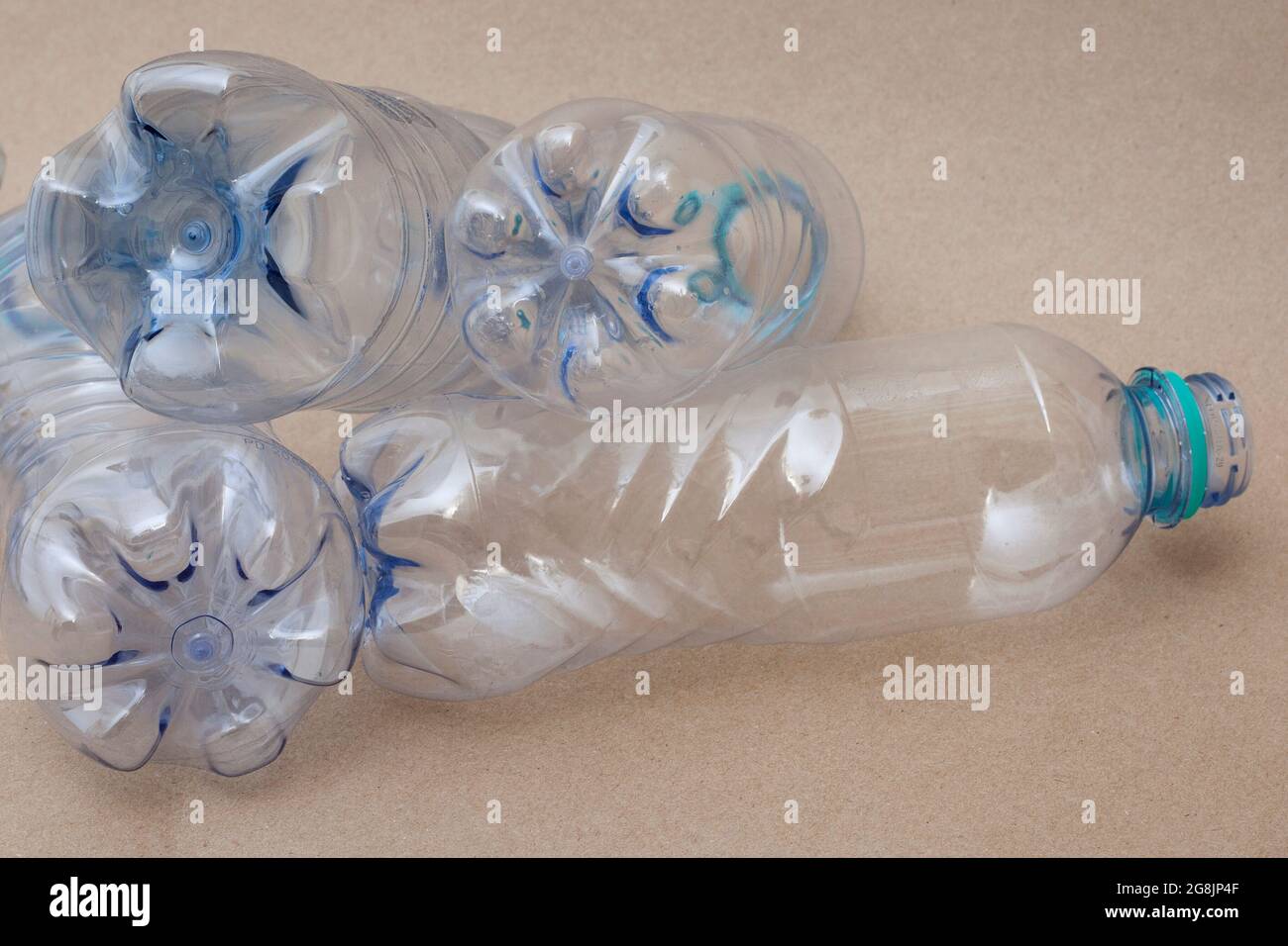 empty plastic water bottles for recycling Stock Photo Alamy