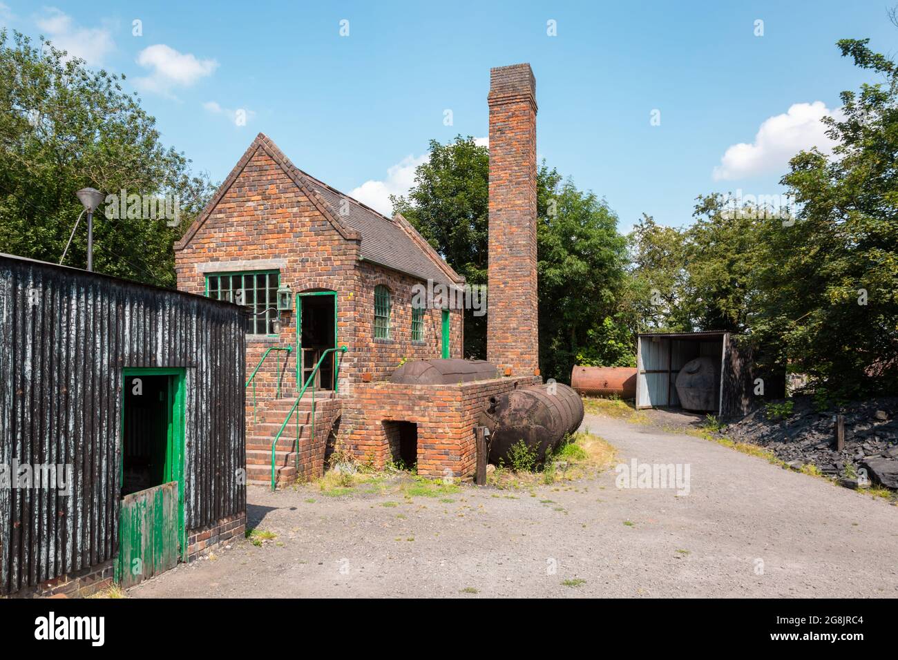 Industrial heritage buildings, Black Country Living Museum, Dudley, UK Stock Photo