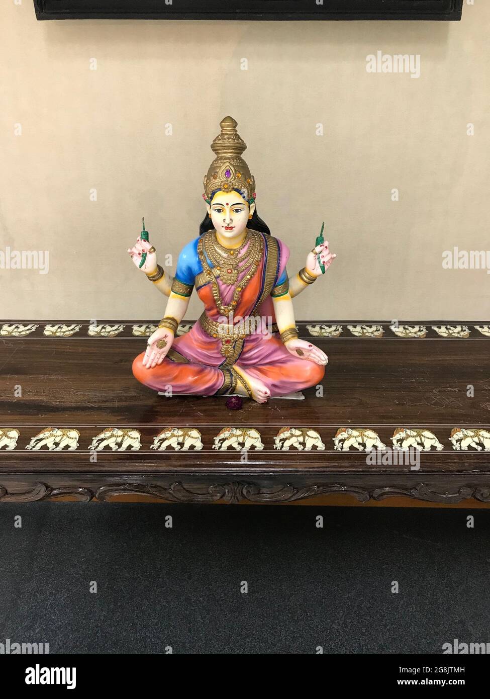 Goddess Lakshmi Statue Small is Kept in a holy place particular in