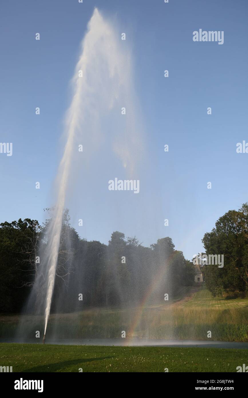 The Stanway Fountain on the Stanway Estate, Gloucestershire, UK. The