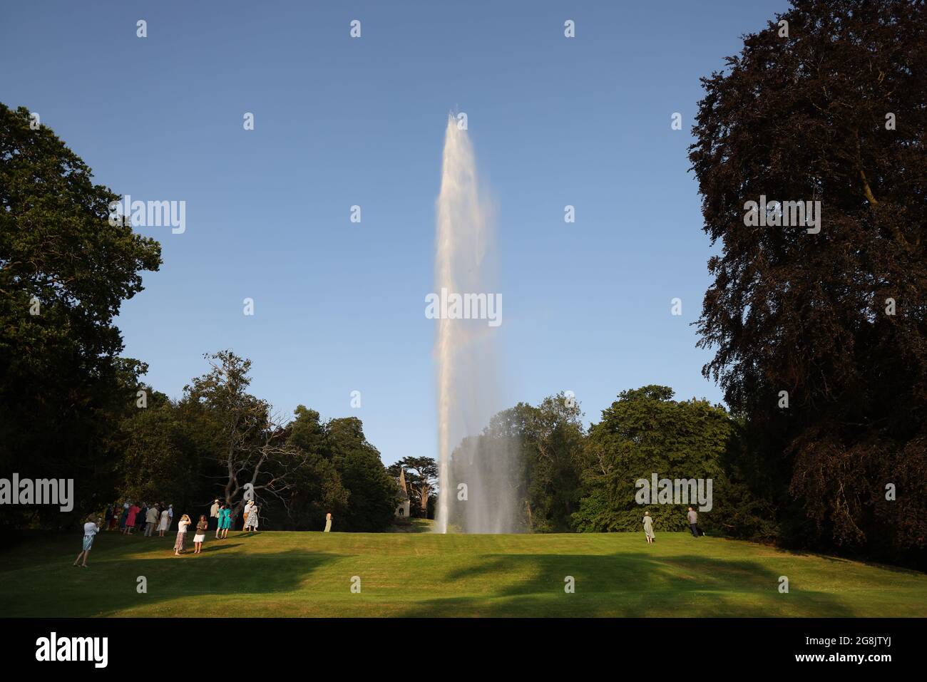 The Stanway Fountain on the Stanway Estate, Gloucestershire, UK. The