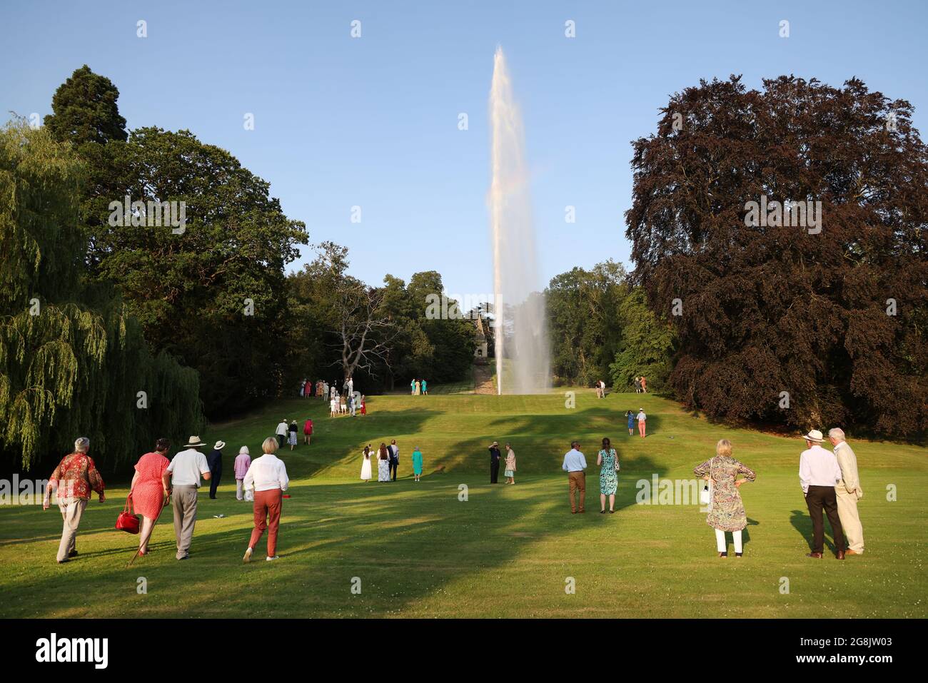 The Stanway Fountain on the Stanway Estate, Gloucestershire, UK. The