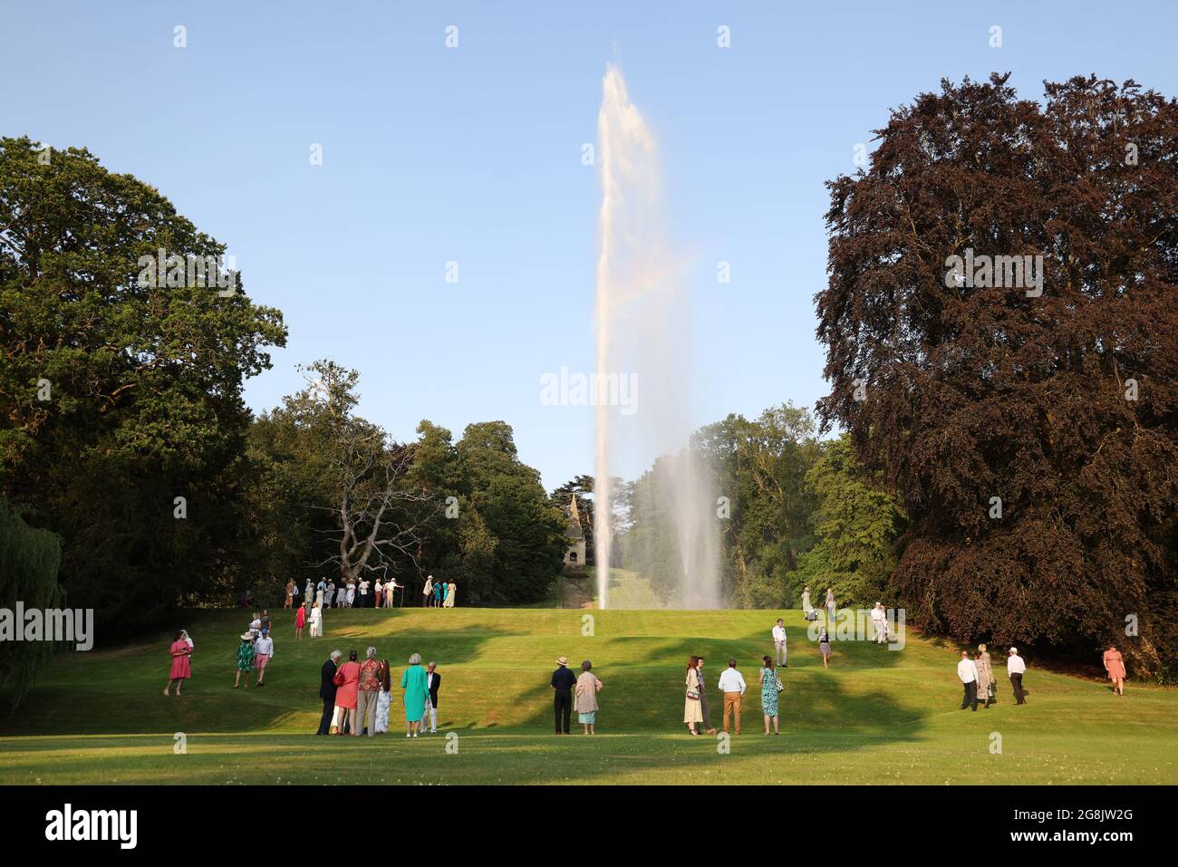 The Stanway Fountain on the Stanway Estate, Gloucestershire, UK. The