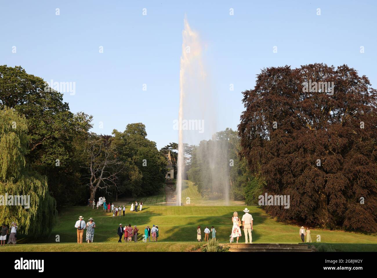 The Stanway Fountain on the Stanway Estate, Gloucestershire, UK. The