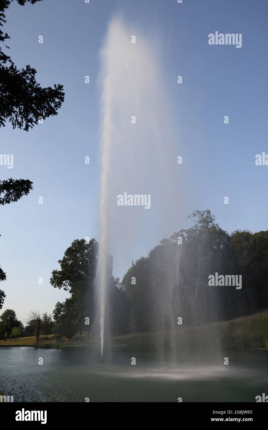 The Stanway Fountain on the Stanway Estate, Gloucestershire, UK. The