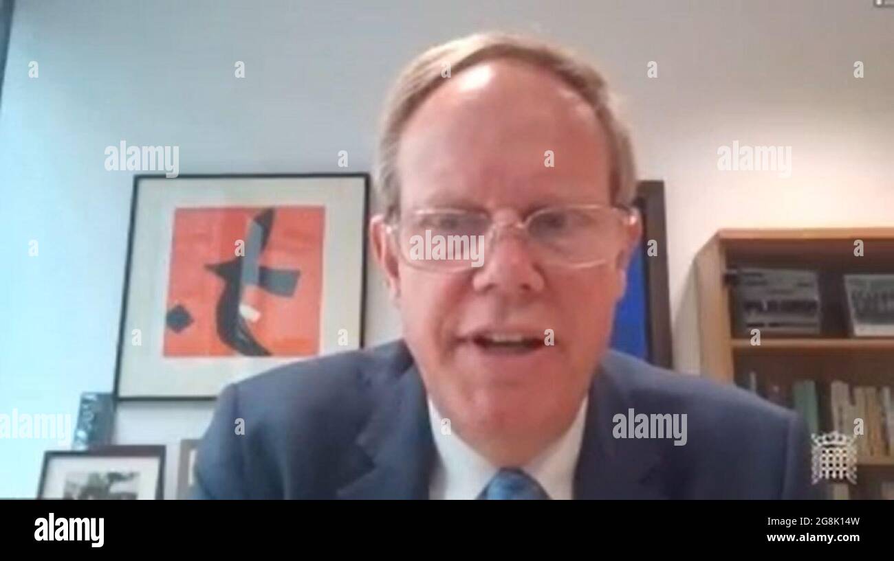 Matthew Rycroft, Permanent Secretary at the Home Office, giving