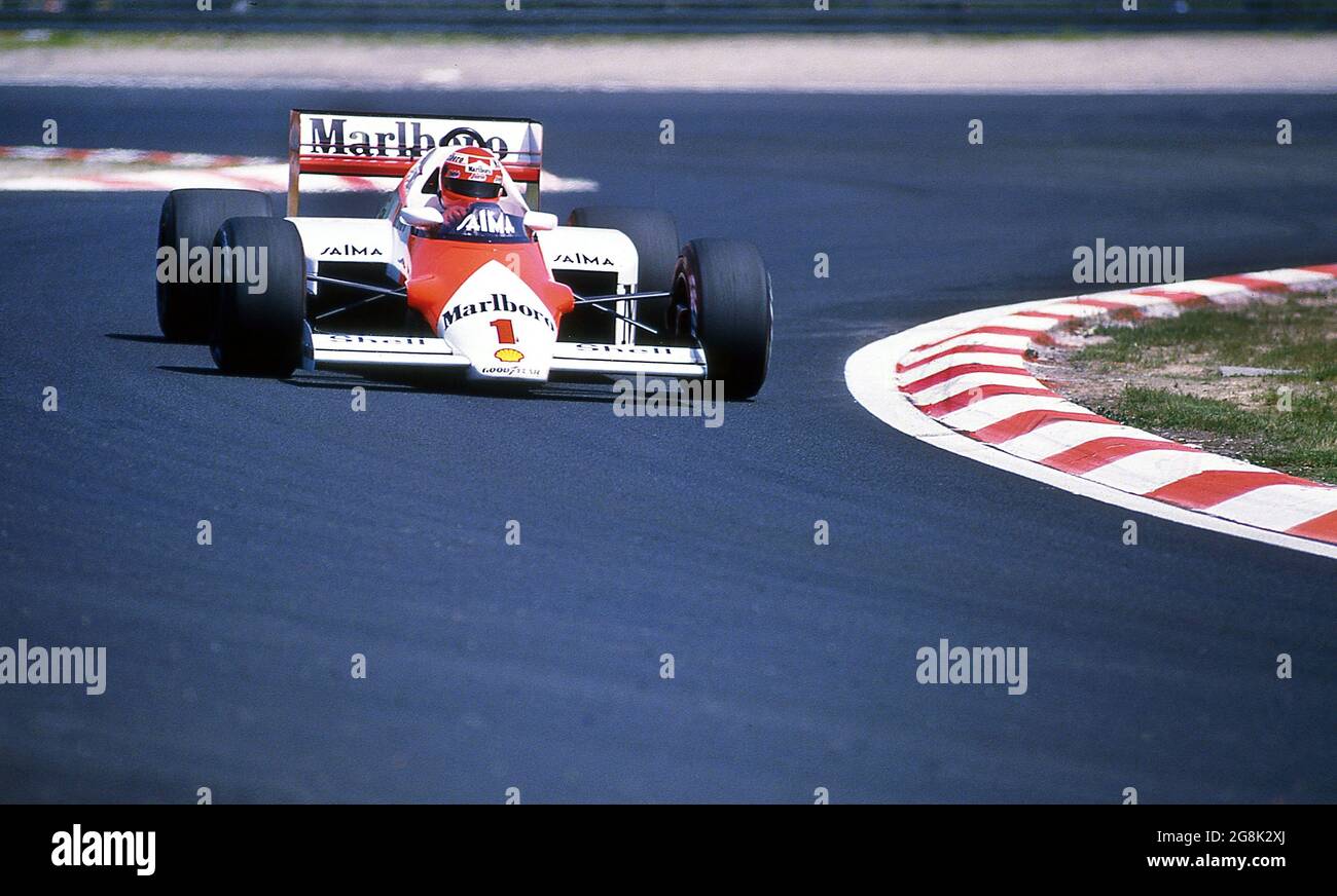 Ayrton Senna & Alan Prost 1989 British Grand Prix Formula One Photo 096