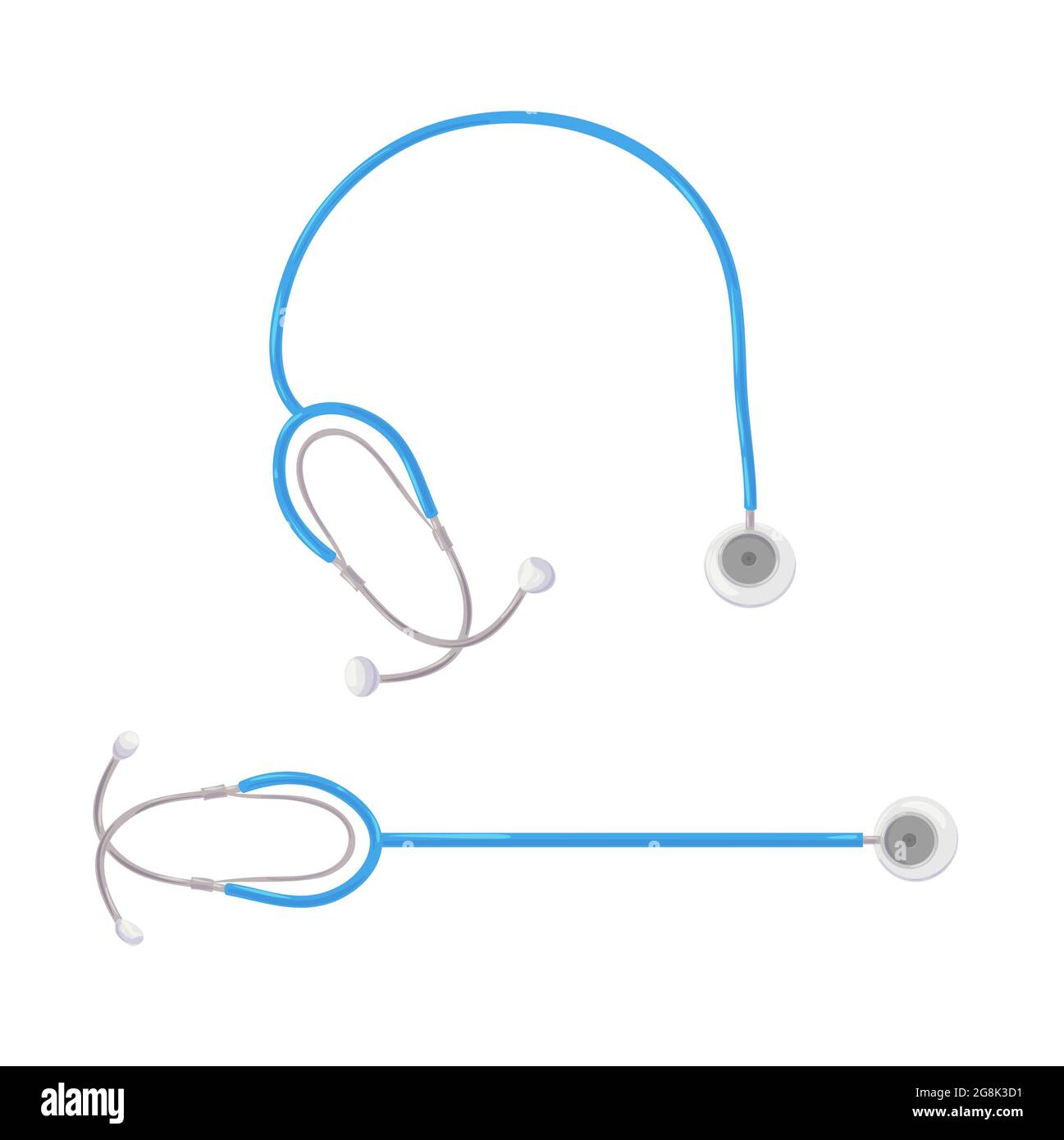 Simple Stethoscope cartoon. Stethoscope icon. Health and medicine