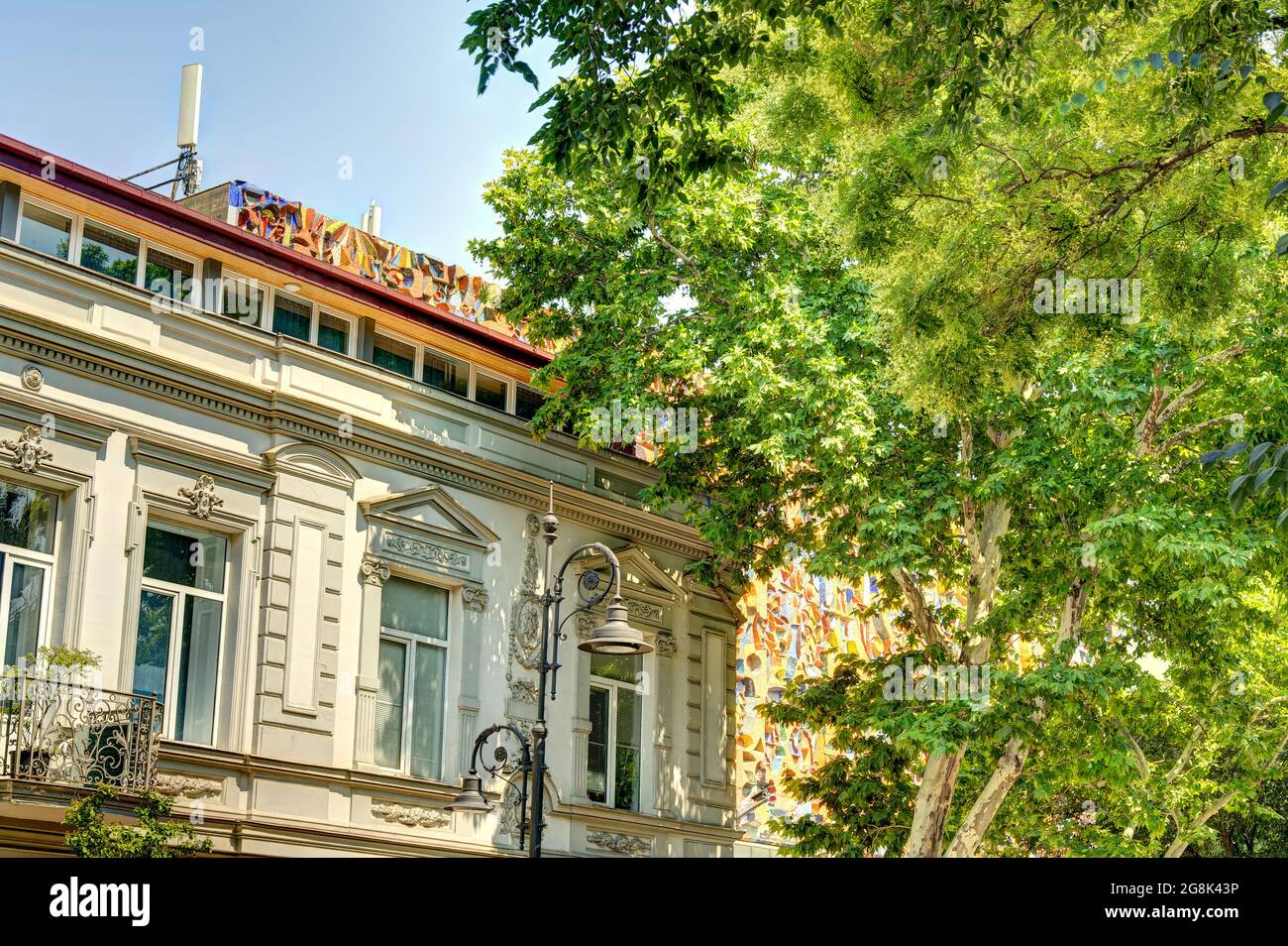Tbilisi, Davit Aghmashenebeli Avenue district, HDR Image Stock Photo