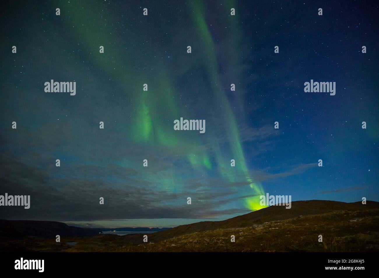 Northern Lights in Nordkapp, Northern Norway. Europe Stock Photo - Alamy